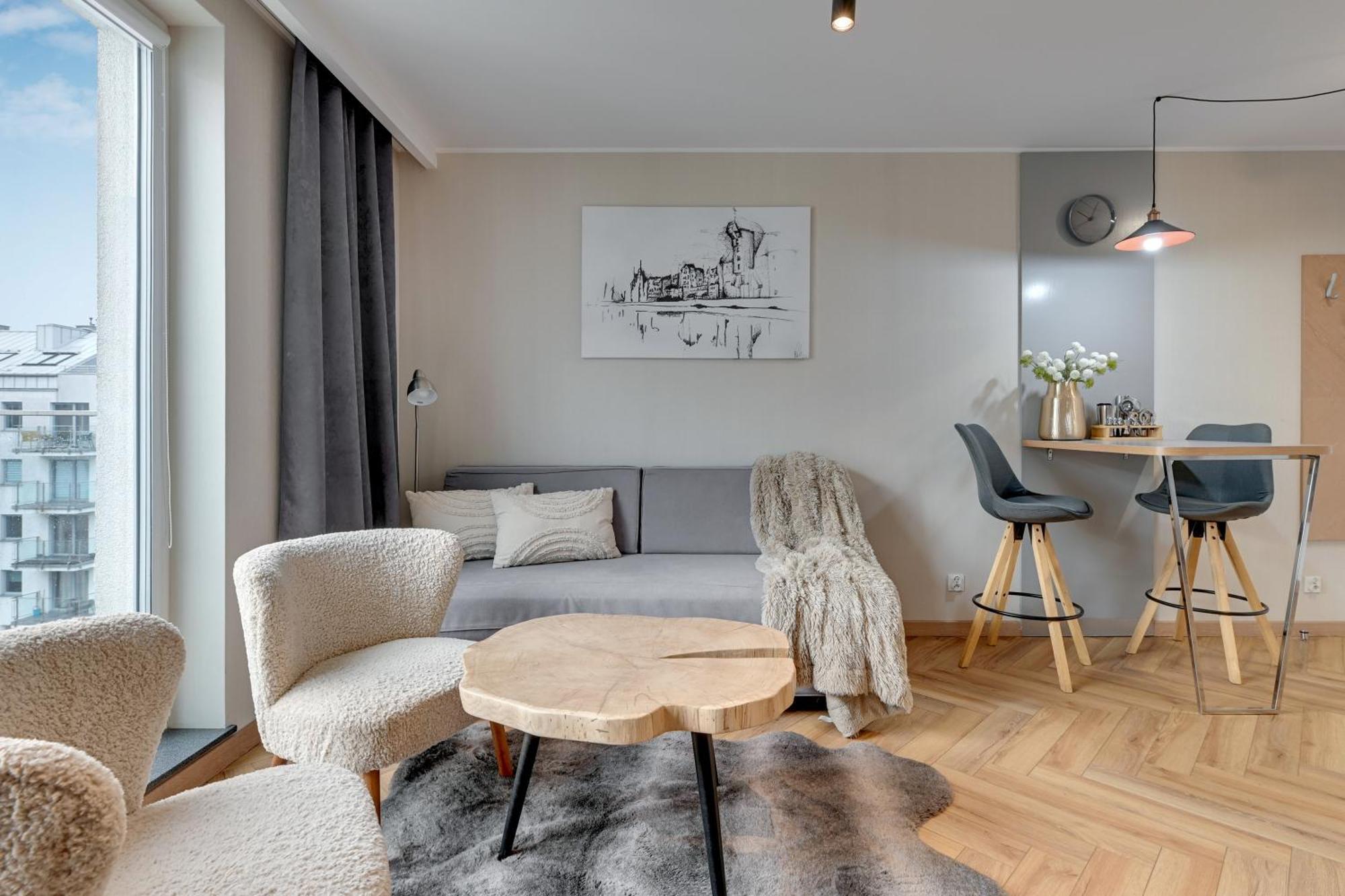 Angielska Grobla - City Center, Marina & Parking By Downtown Apartments Gdansk Bagian luar foto